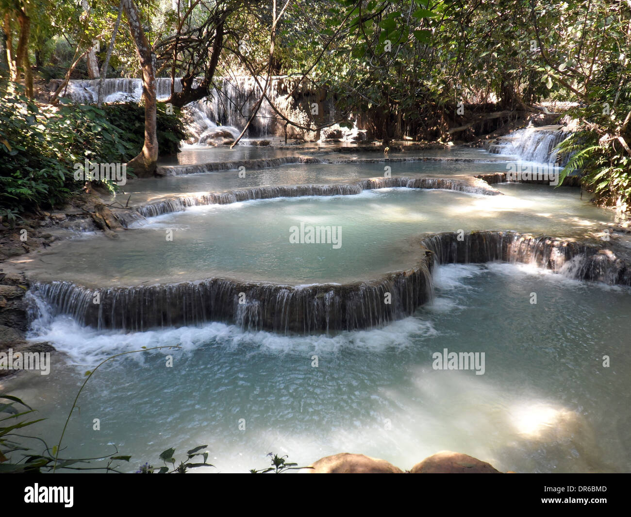 Wasserfall in Luang Prabang, Laos Stockfoto