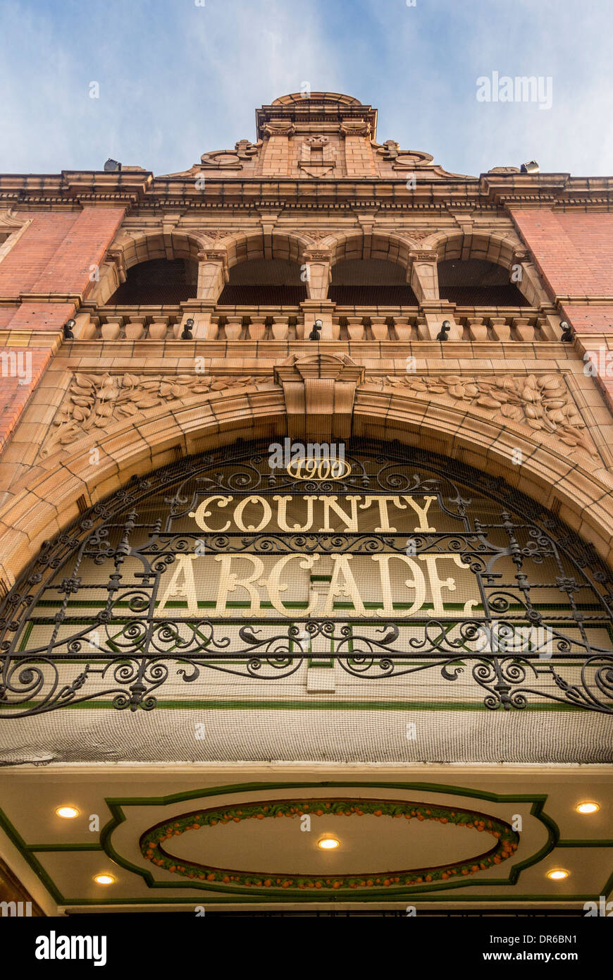 Grafschaft Arcade, Victoria Quarter, Leeds. Stockfoto