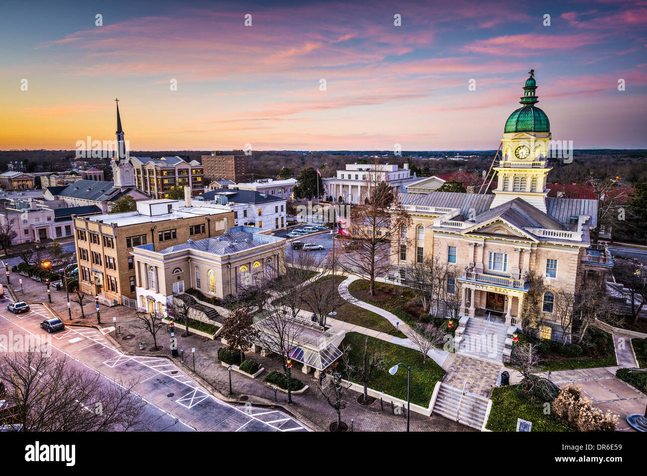 Athens, Georgia, USA Innenstadt Stadtbild. Stockfoto