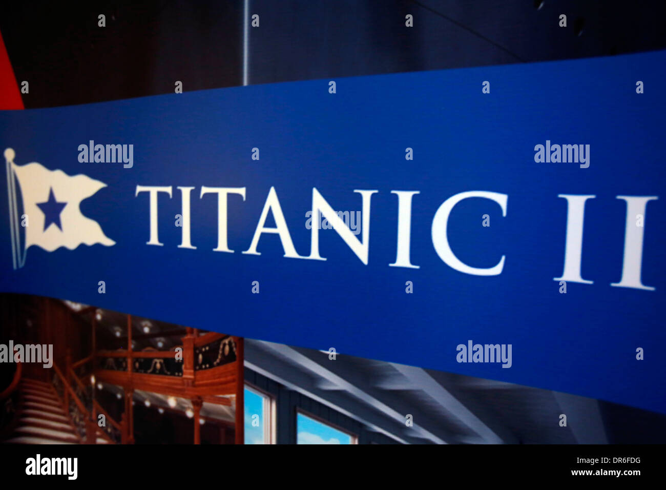 Pressekonferenz über seine Pläne für den Bau eines Replikats Titanic im Ritz Hotel in London Stockfoto