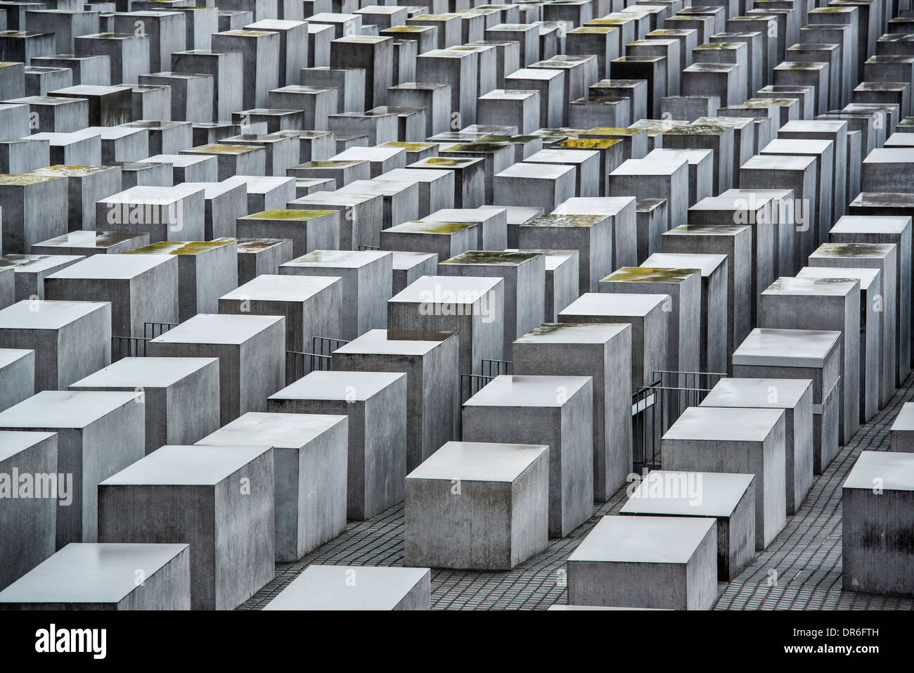 Holocaust-Mahnmal in Berlin, Deutschland. Stockfoto