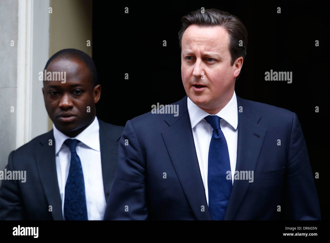 Premierminister David Cameron verlässt Downing Street Stockfoto