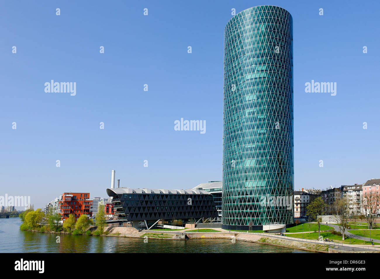 Westhafen Tower, Frankfurt Am Main, Deutschland Stockfoto