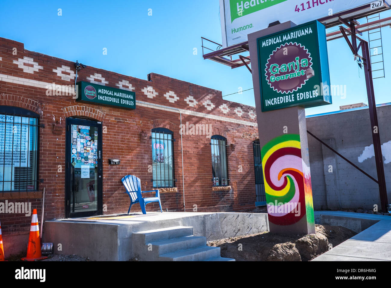 Ganja Gourmet medizinisches Marihuana Esswaren. Denver Colorado off-Broadway. Stockfoto