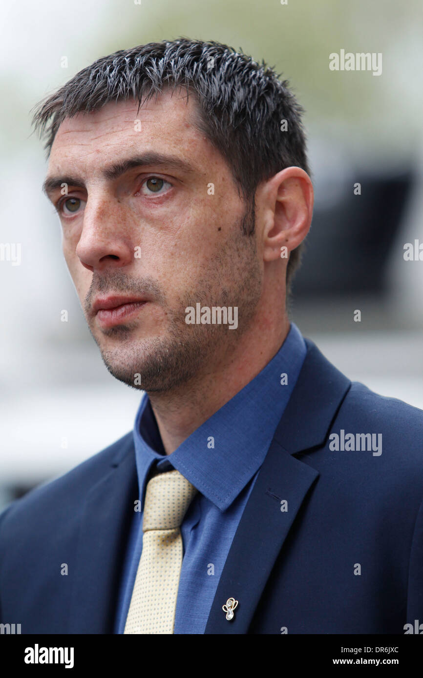 Mord an Schulmädchen Tia Sharp, bei Old Bailey am 14. Mai 2013 in London, England. Stockfoto