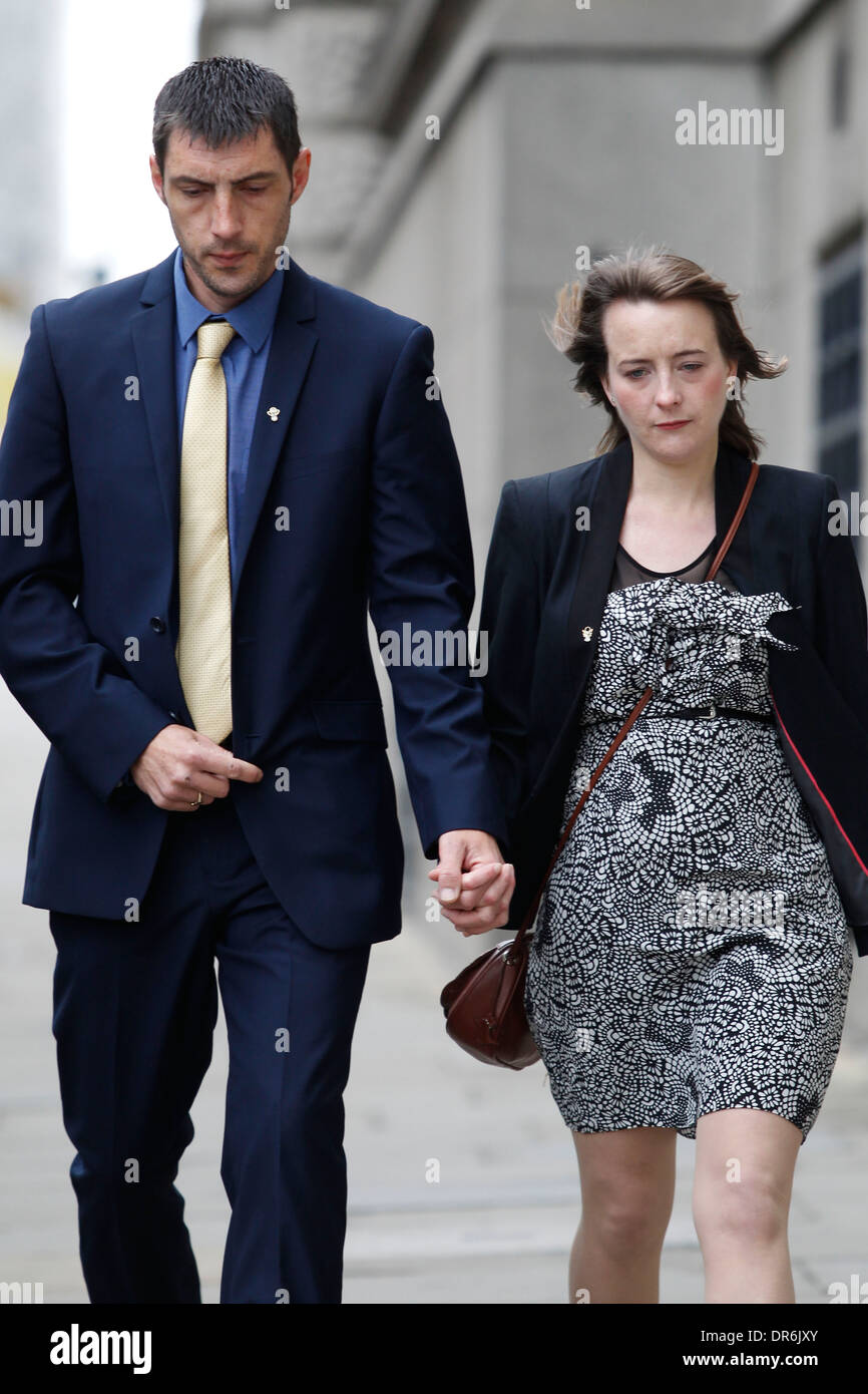 Mord an Schulmädchen Tia Sharp, bei Old Bailey am 14. Mai 2013 in London, England. Stockfoto