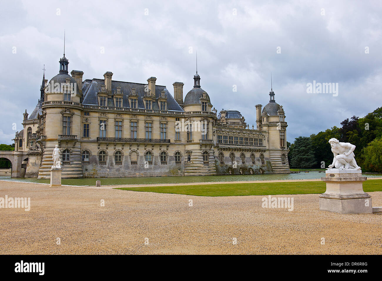 Schloss Chantilly in Frankreich Stockfoto