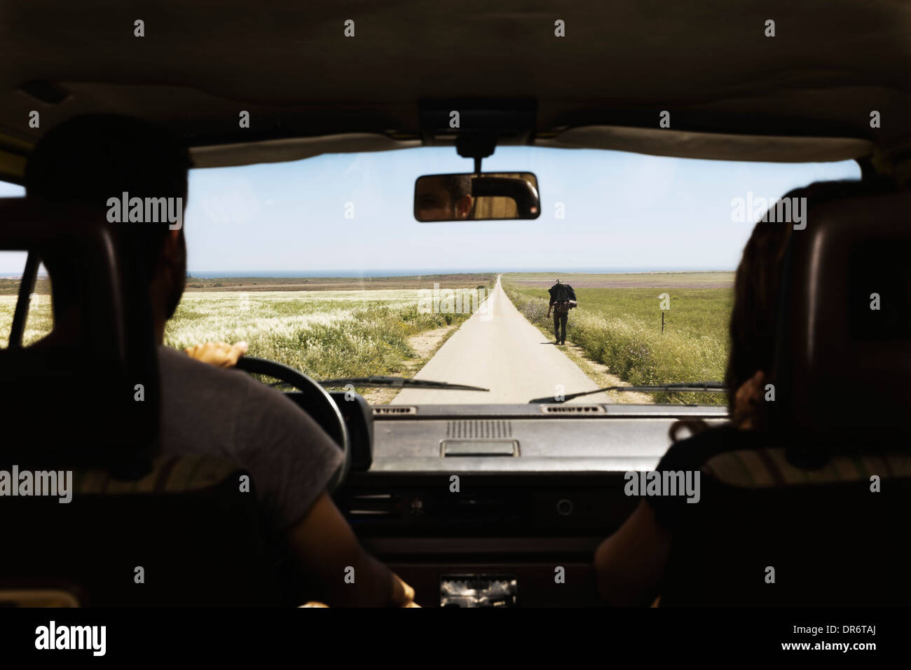 Südwestlich von Portugal, paar auf einem Roadtrip Stockfoto