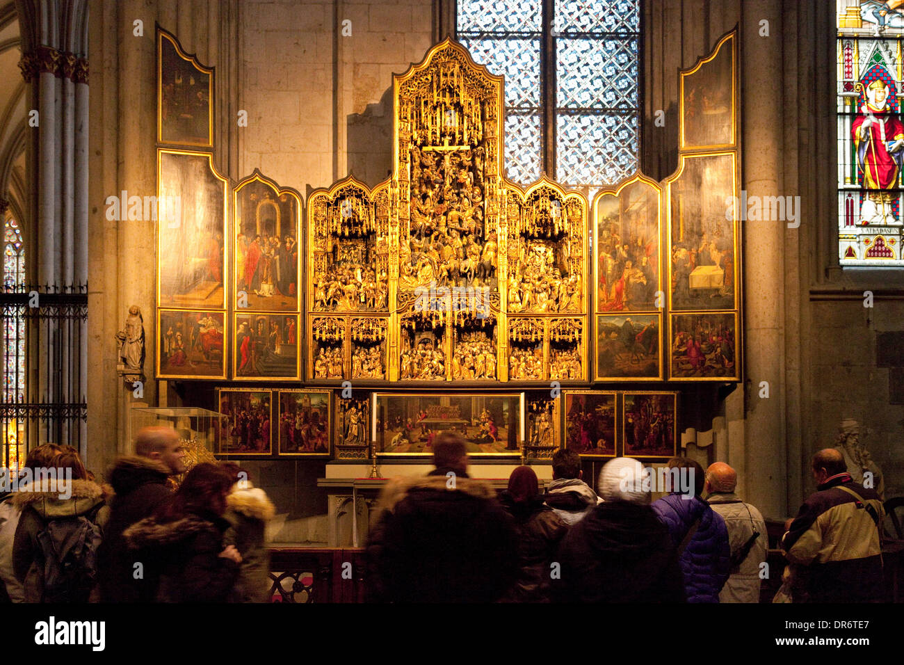 Das 16. Jahrhundert Altar Agilolphus, inneren Kölner Dom, Cologne (Köln), Deutschland, Europa Stockfoto