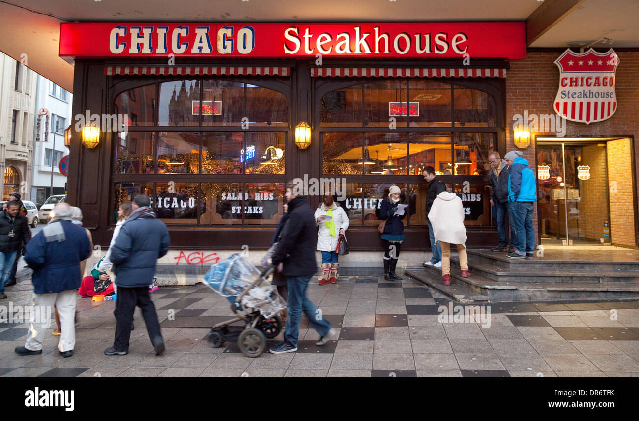 Chicago Steakhouse Restaurant, Köln-Innenstadt, Köln (Köln), Deutschland, Europa Stockfoto