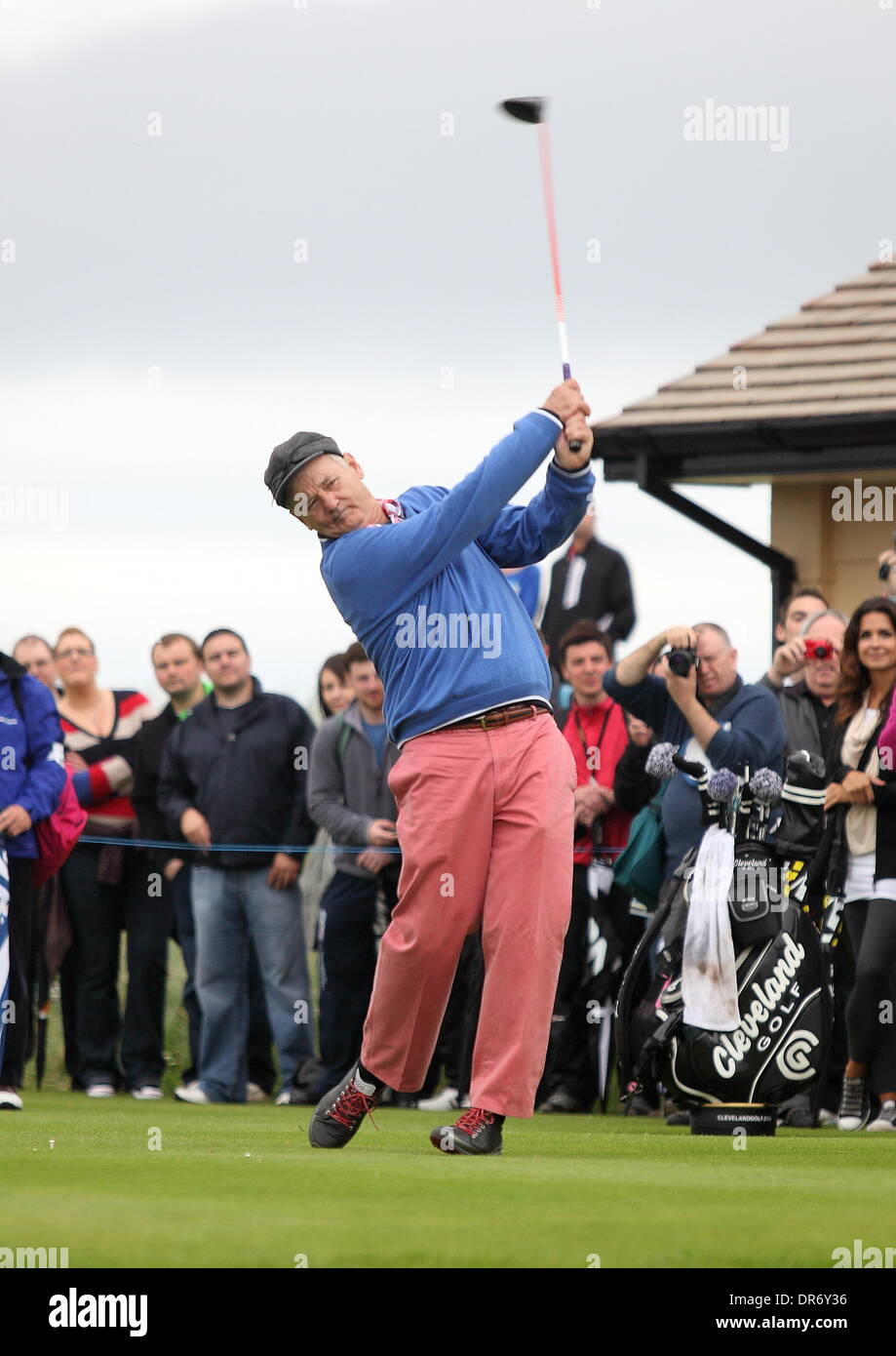 Bill Murray pro-am für die 2012 statt auf die Dunluce Links am Royal Portrush Golf Club Portrush, Nordirland - 27.06.12 Irish Open Stockfoto