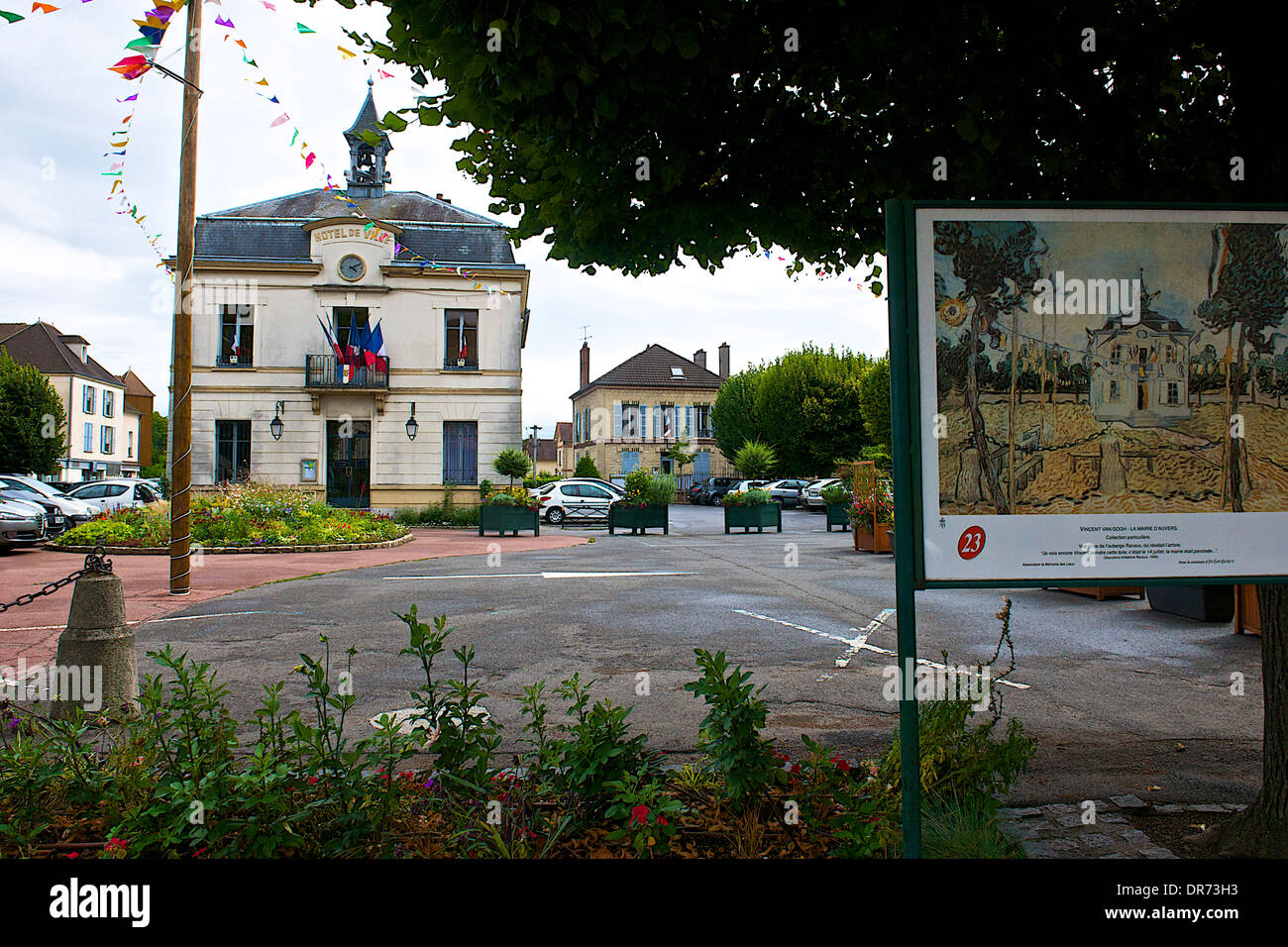 Rathaus in Auvers-Sur-Oise in Frankreich Stockfoto