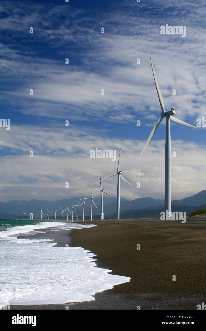 Der Windpark Bangui Bangui, Ilocos Norte, Philippinen Stockfoto