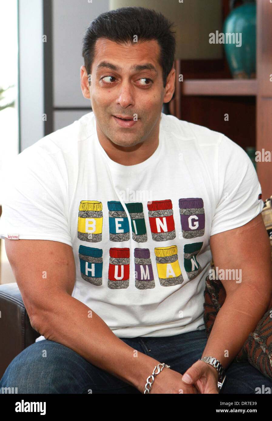 Salman Khan besucht die "Being Human" Start Burj Al Arab, Dubai - 12.06.12 Featuring: Salman Khan wann: 12. Juni 2012 Stockfoto