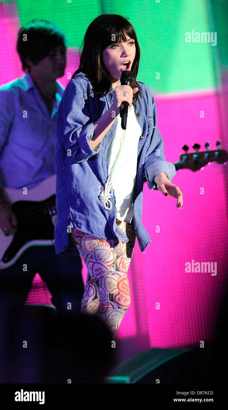 Carly Rae Jepsen führt ihren Hit "Call Me Maybe" während der Proben für MMVA 2012 am MuchMusic Hauptsitz Toronto, Kanada - 15.06.12 Stockfoto Carly Rae Jepsen führt ihren Hit "Call Me Maybe" während der Proben für MMVA 2012 am MuchMusic Hauptsitz Toronto, Kanada - 15.06.12 Stockfoto