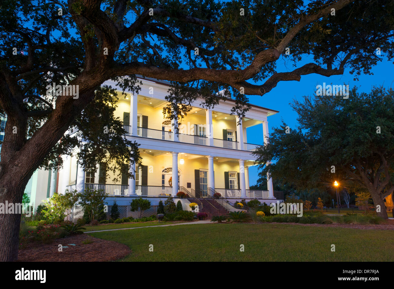 USA-Mississippi-MS-Biloxi-Besucher-Center Haus in einem klassischen alten Südstaaten auf Gulf coast Stockfoto
