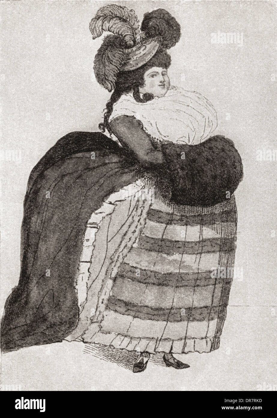 Maria Anne Fitzherbert, zuvor Schweißnaht, geb. Smythe, 1756-1837. Langjähriger Begleiter von den zukünftigen König George IV von England Stockfoto