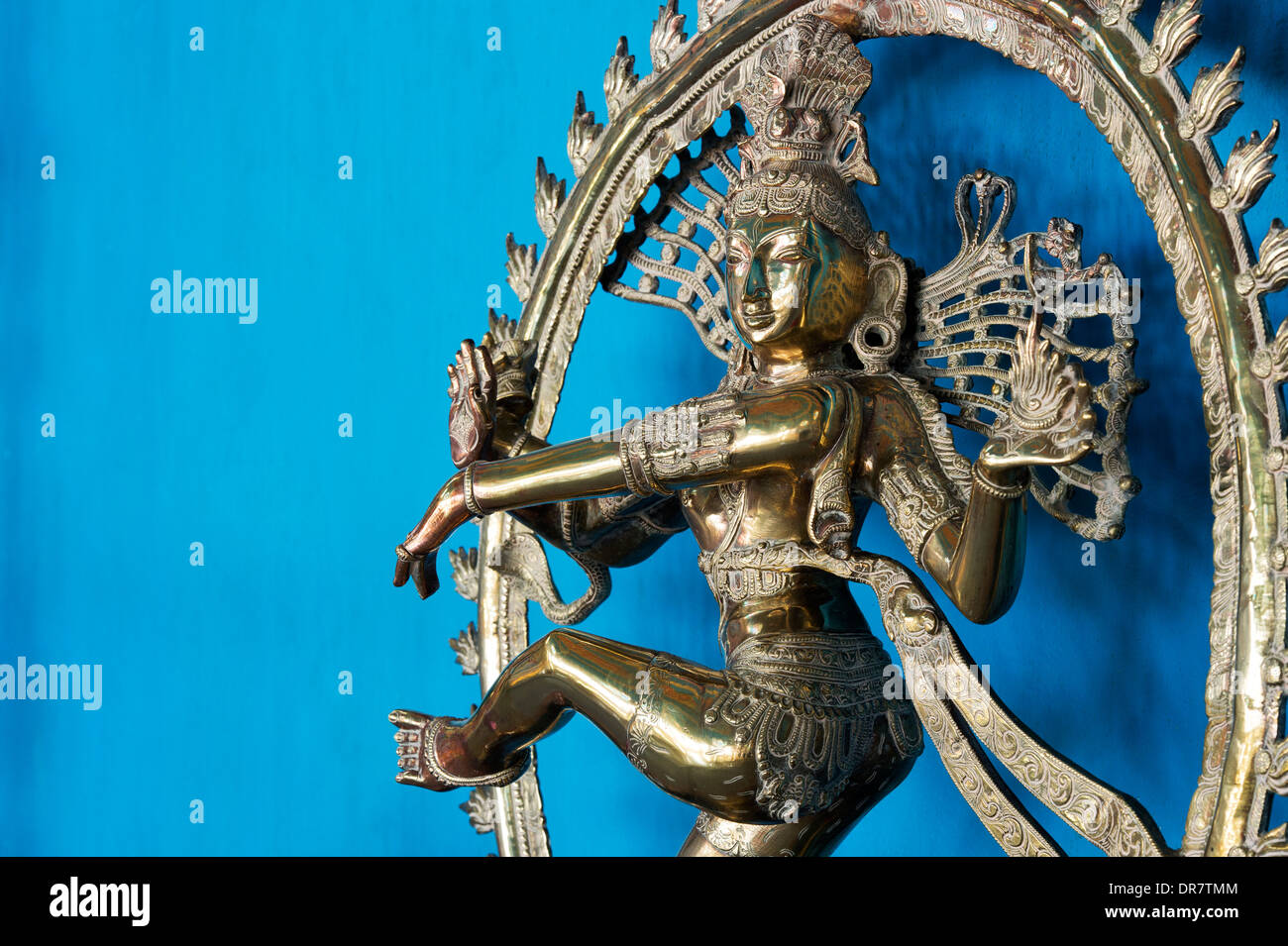 Dancing Lord Shiva Statue, Nataraja, Hindu-Gott Stockfoto