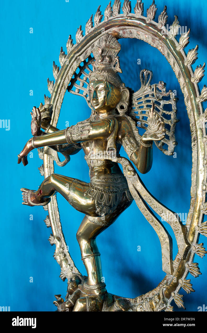 Dancing Lord Shiva Statue, Nataraja, Hindu-Gott Stockfoto