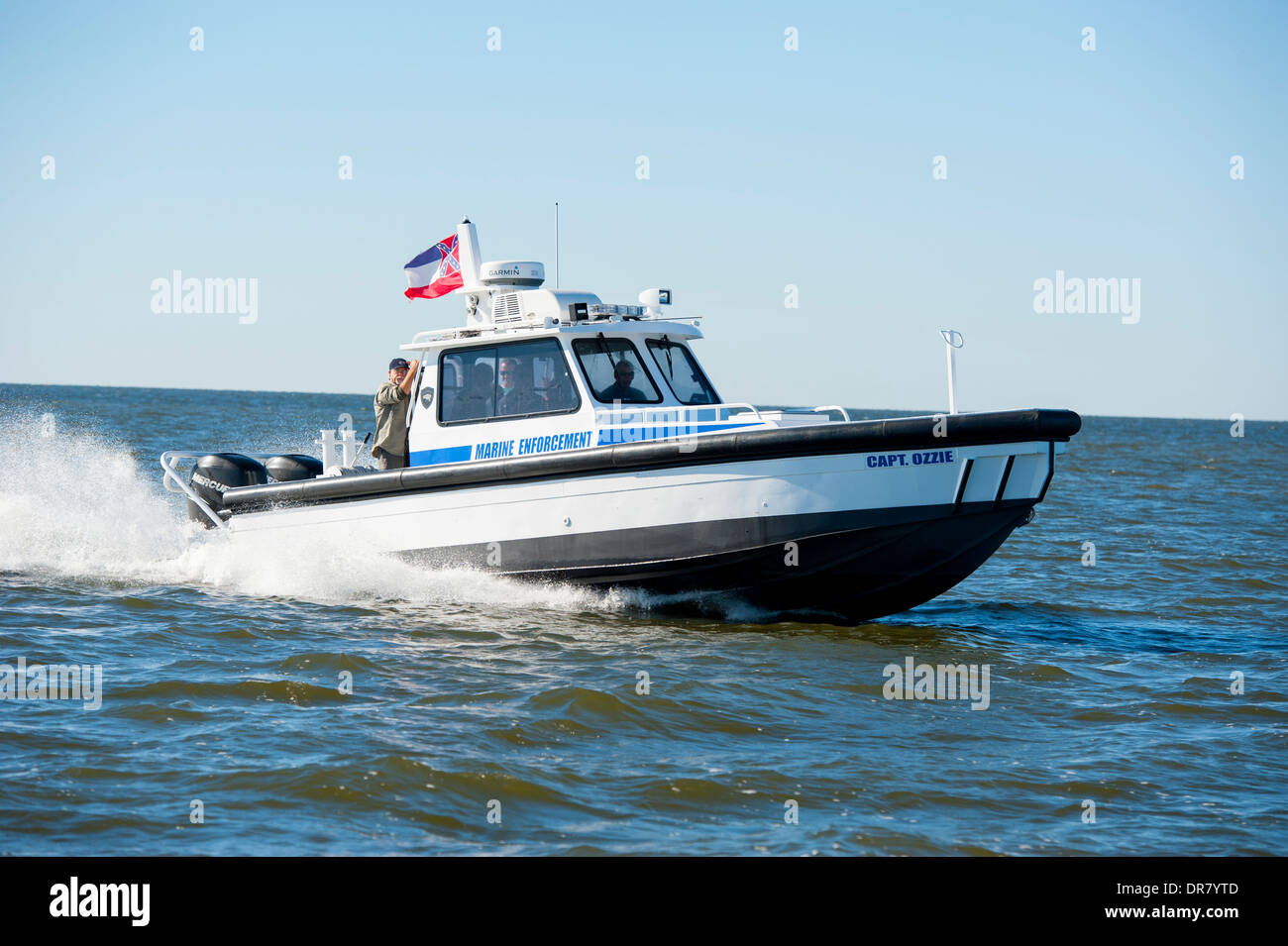 USA Department of Natural Resources Law Durchsetzung Boot Patrouillen der Golf von Mexiko von Mississippi Stockfoto