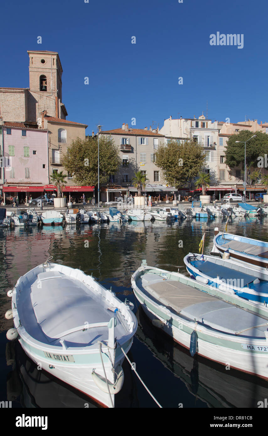 Der Hafen von la Ciotat in Bouches-du-Rhône Provence Stockfoto