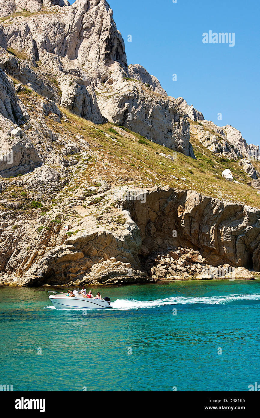 Küste von Marseille, Frankreich Stockfoto