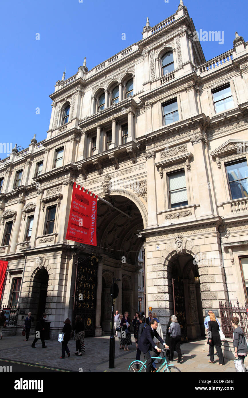 Großbritannien London Piccadilly Mitteleinstieg Burlington House und der königlichen Akademie der Künste Stockfoto