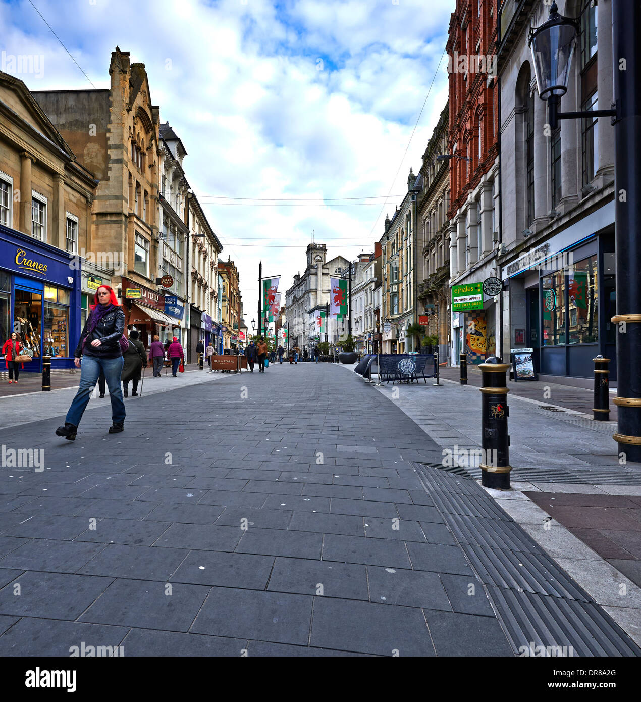 Cardiff City ist die Hauptstadt und größte Stadt in Wales und die zehntgrößte Stadt im Vereinigten Königreich Stockfoto
