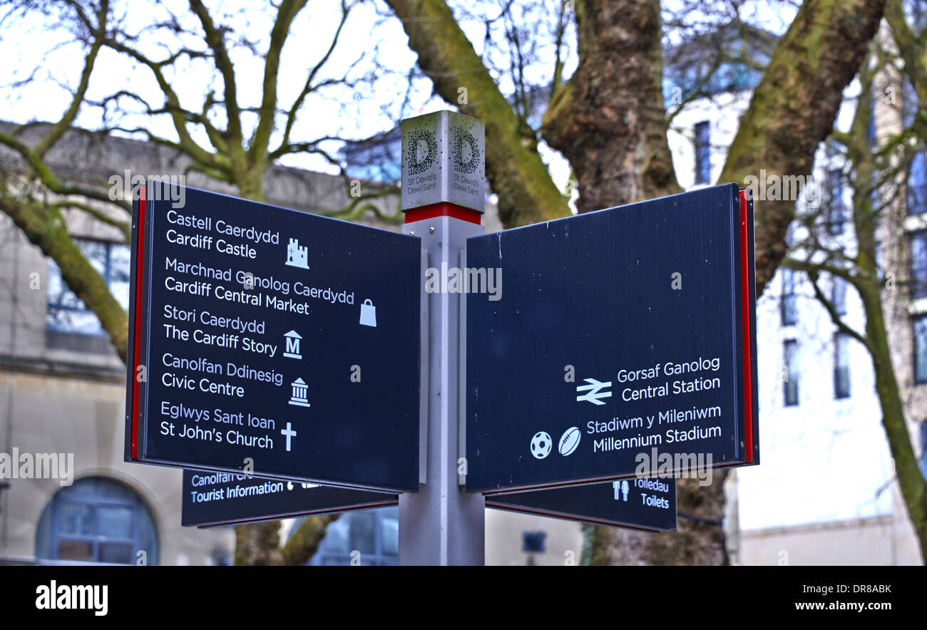Cardiff City ist die Hauptstadt und größte Stadt in Wales und die zehntgrößte Stadt im Vereinigten Königreich Stockfoto