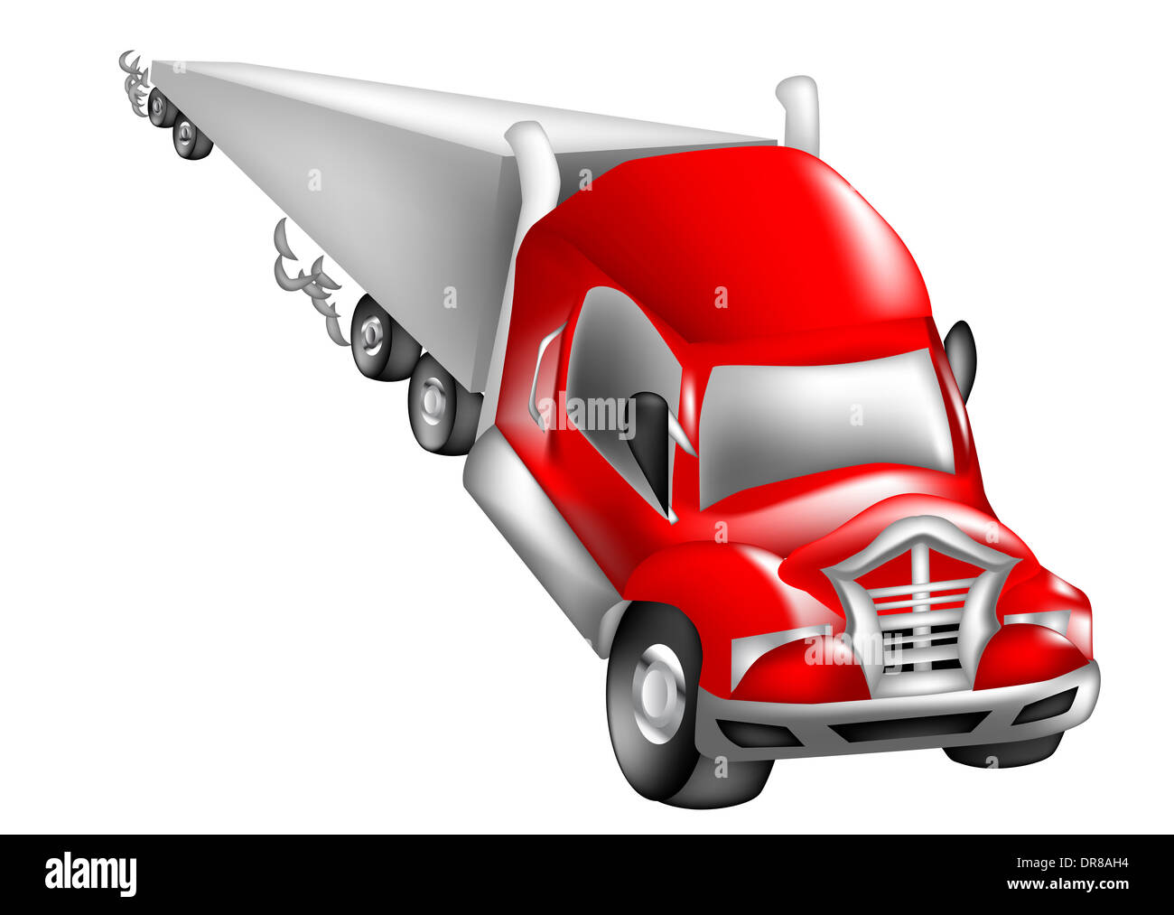 abstrakte nicht vorhandene LKW Stockfoto