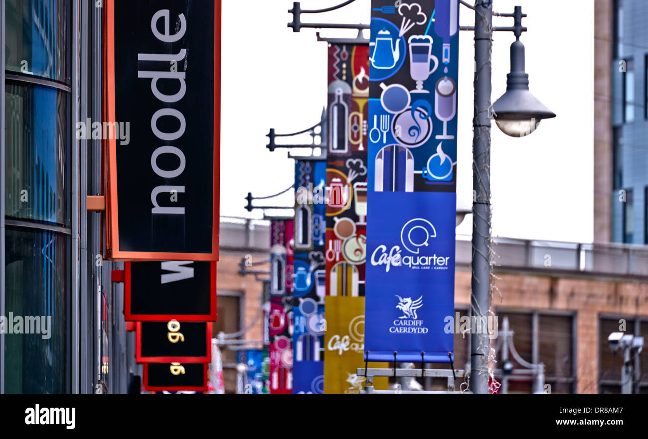 Cardiff City ist die Hauptstadt und größte Stadt in Wales und die zehntgrößte Stadt im Vereinigten Königreich Stockfoto