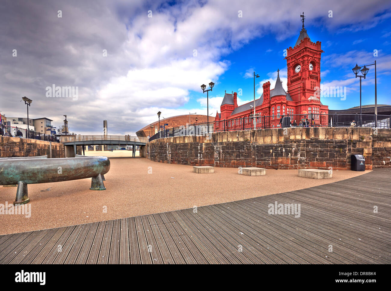 Cardiff City ist die Hauptstadt und größte Stadt in Wales und die zehntgrößte Stadt im Vereinigten Königreich Stockfoto