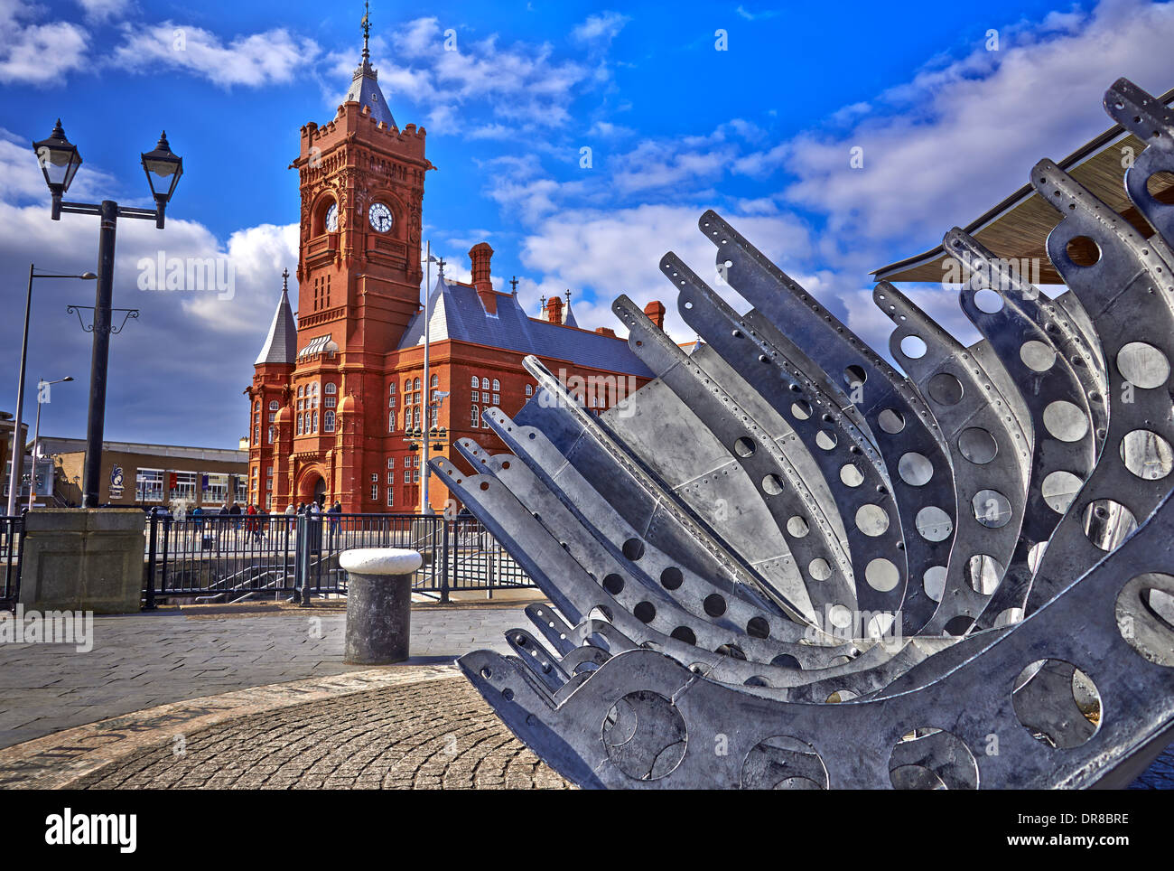 Cardiff City ist die Hauptstadt und größte Stadt in Wales und die zehntgrößte Stadt im Vereinigten Königreich Stockfoto