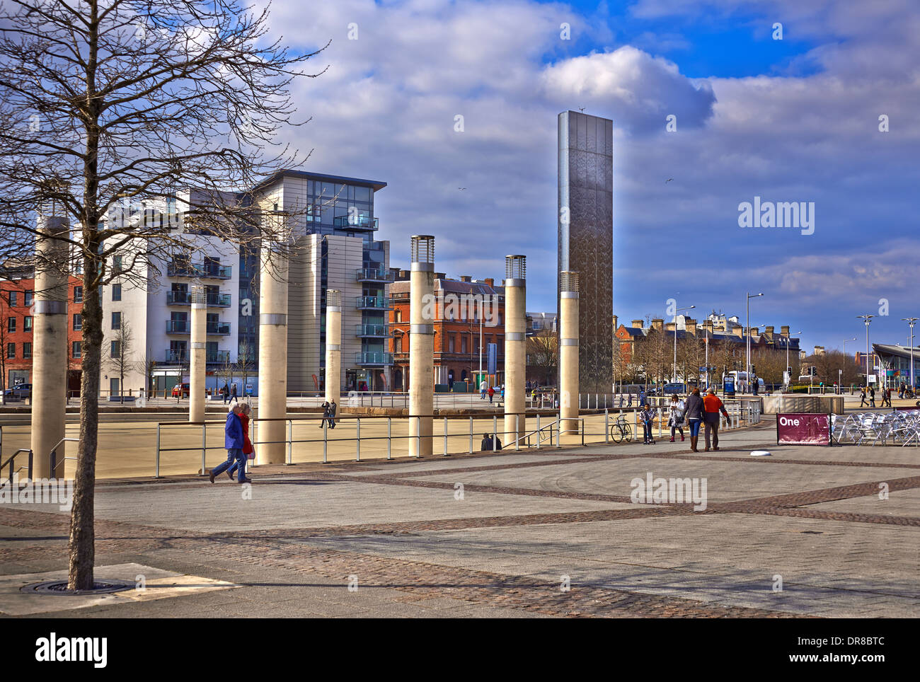 Cardiff City ist die Hauptstadt und größte Stadt in Wales und die zehntgrößte Stadt im Vereinigten Königreich Stockfoto