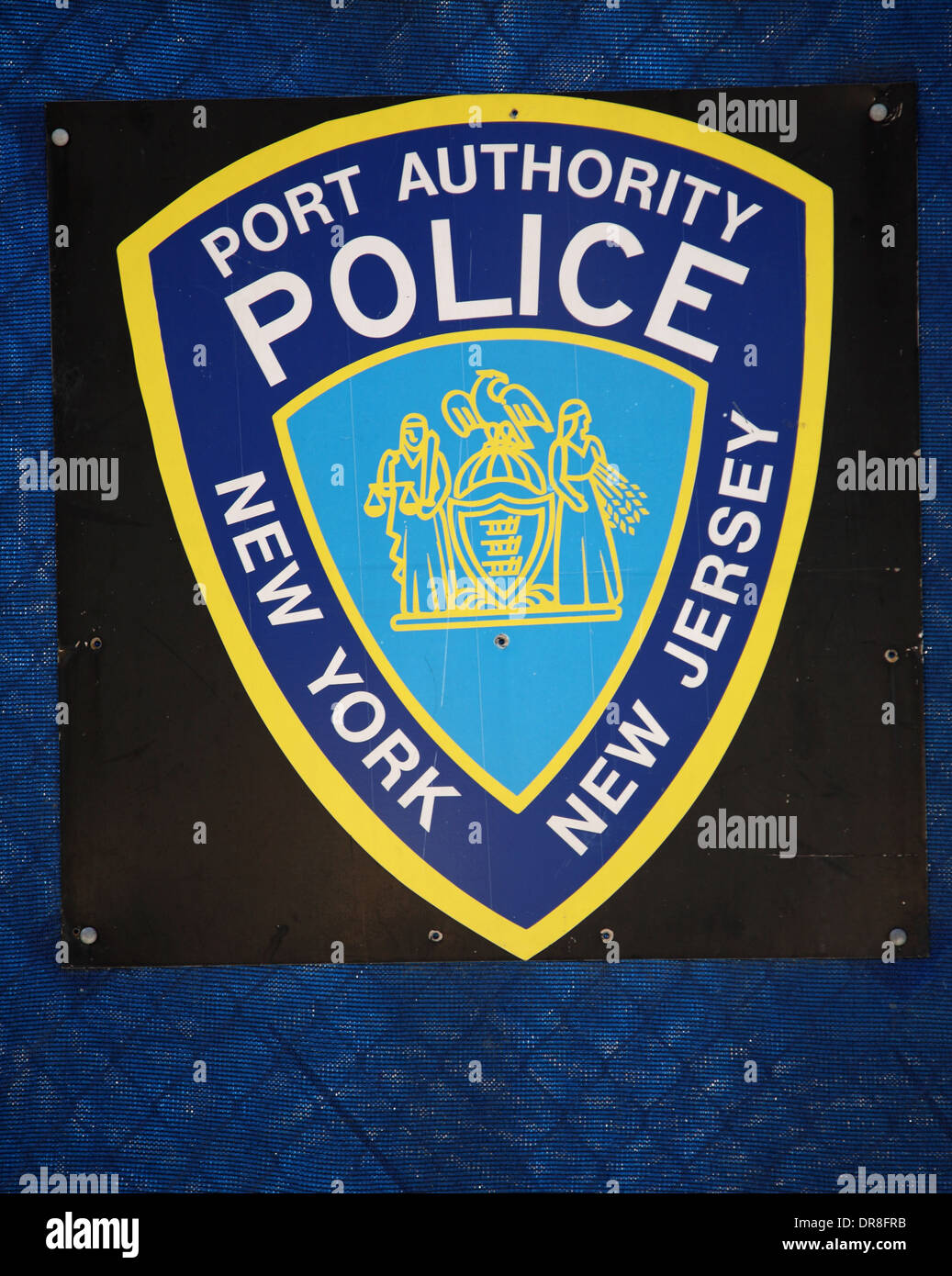 Port Authority Police Zeichen, New York, USA Stockfoto