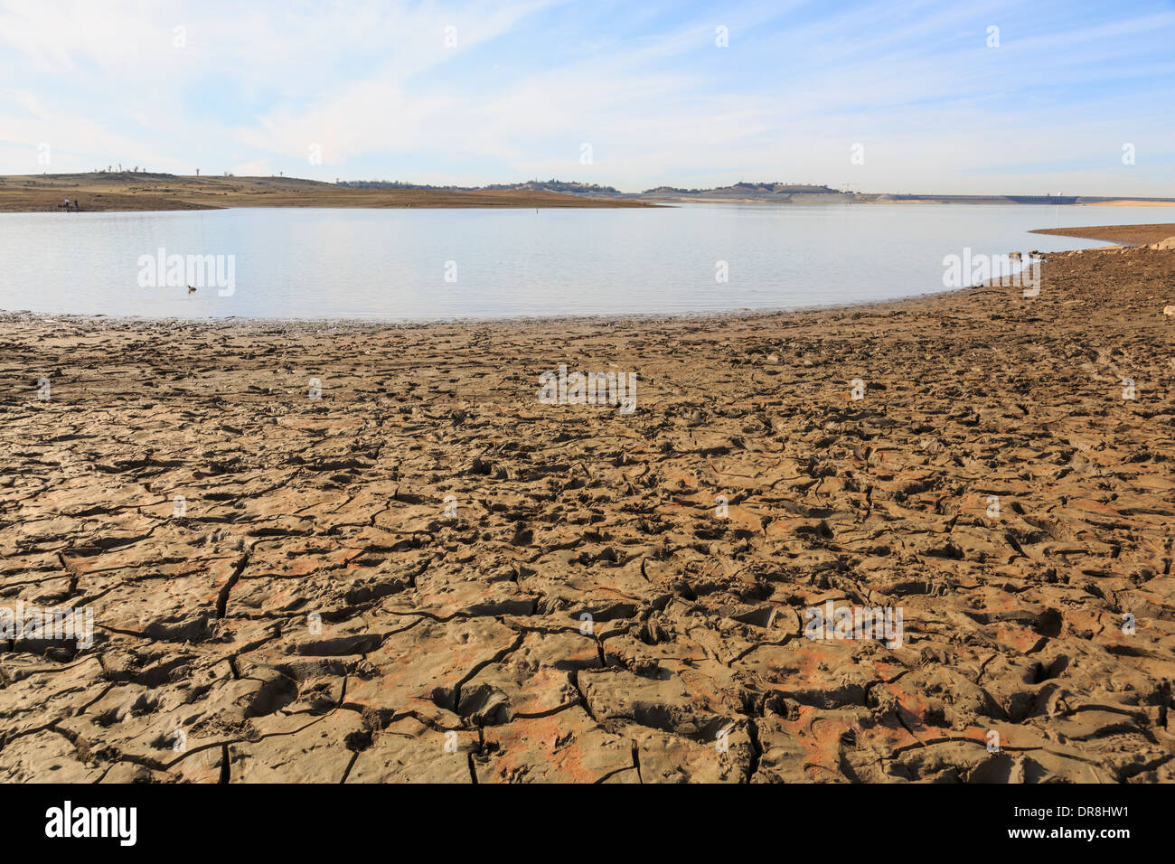 Folsom Lake trockenen Seegrund, 2014 Stockfoto