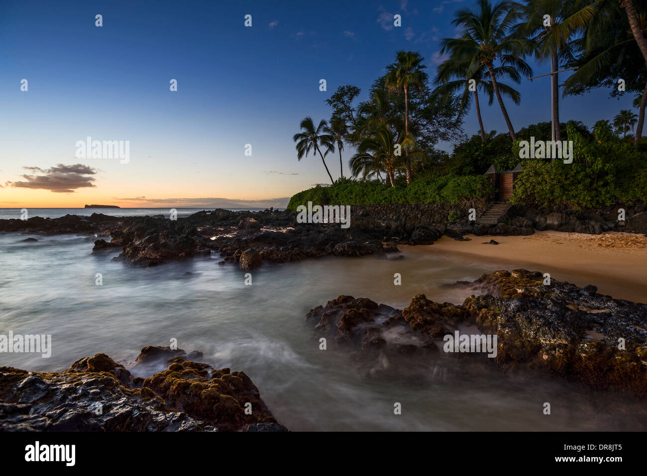 Schönsten und einsamsten Secret Beach auf Maui, Hawaii. Stockfoto