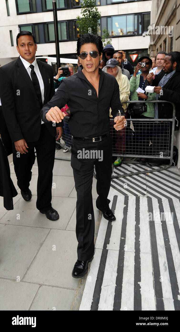 Shahrukh Khan außen BBC Radio 2 Studios London, England - 20.06.12 Stockfoto