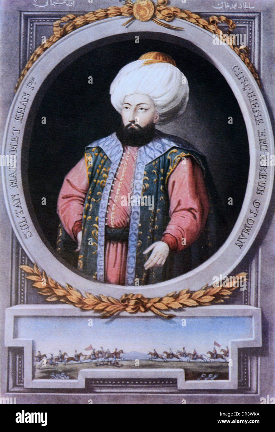 Türkische Ottoman Sultan Mehmed ich Porträtmalerei (1382-1421) Stockfoto