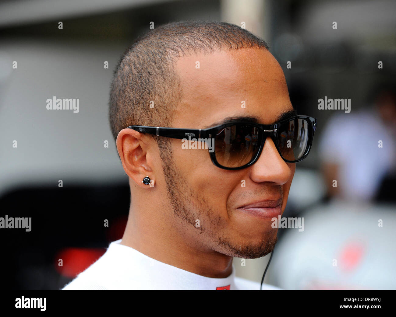 Lewis Hamilton europäischen Grand Prix 2012 - Training - Valencia Street Circuit Valencia, Spanien - 22.06.12 Stockfoto