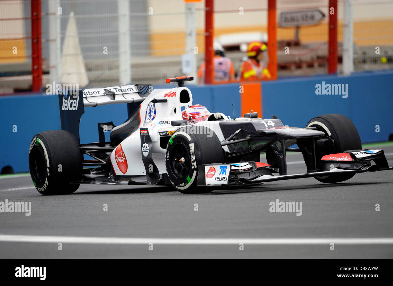 Sergio Perez europäischen Grand Prix 2012 - Training - Valencia Street Circuit Valencia, Spanien - 22.06.12 Stockfoto