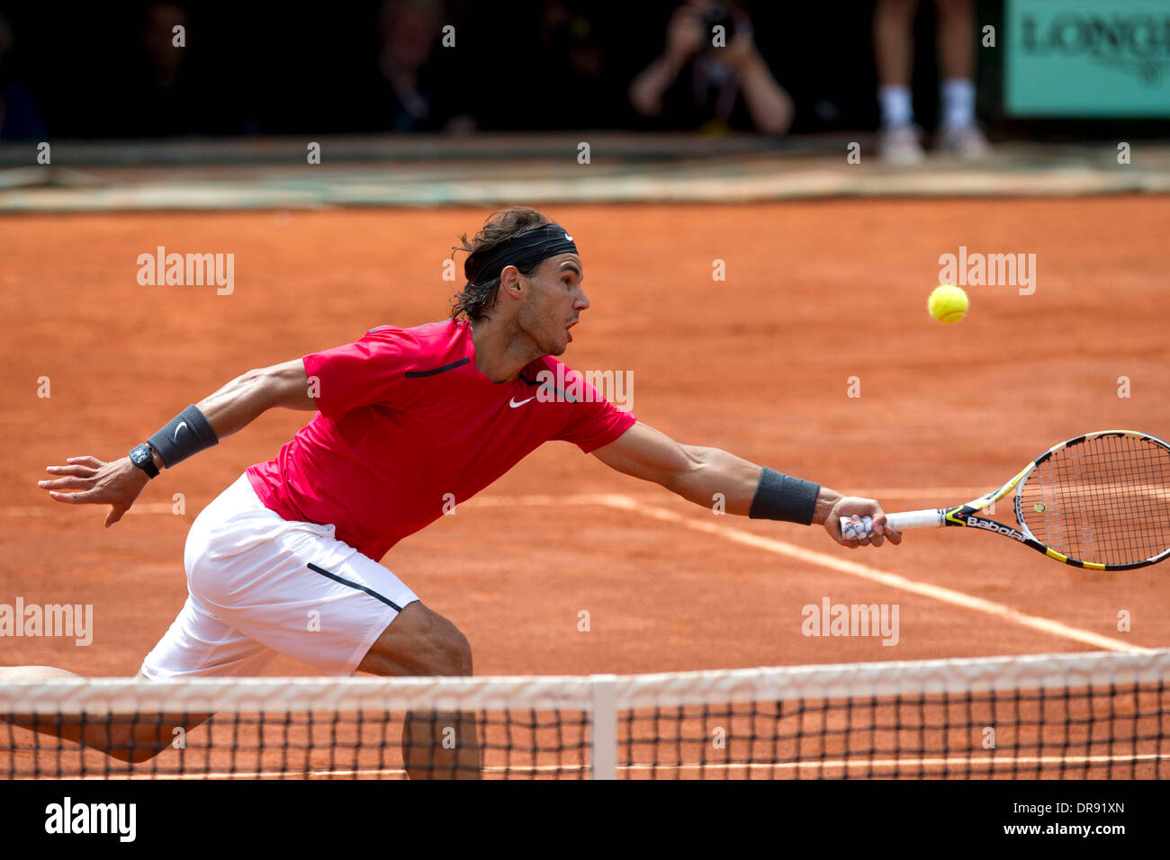 Rafael Nadal macht Tennis-Geschichte mit dem Gewinn seiner 7. Roland Garros Tournament bei der Französisch Open France - 11.06.12 Stockfoto