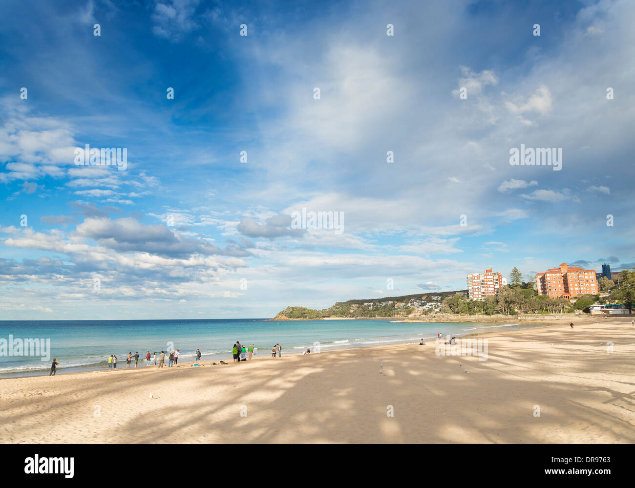 Manly Beach-Blick in Sydney, Australien Stockfoto