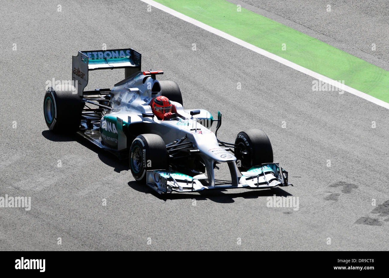 Michael Schumacher europäischen Grand Prix 2012 - Renntag - Valencia Street Circuit Valencia, Spanien - 24.06.12 Stockfoto