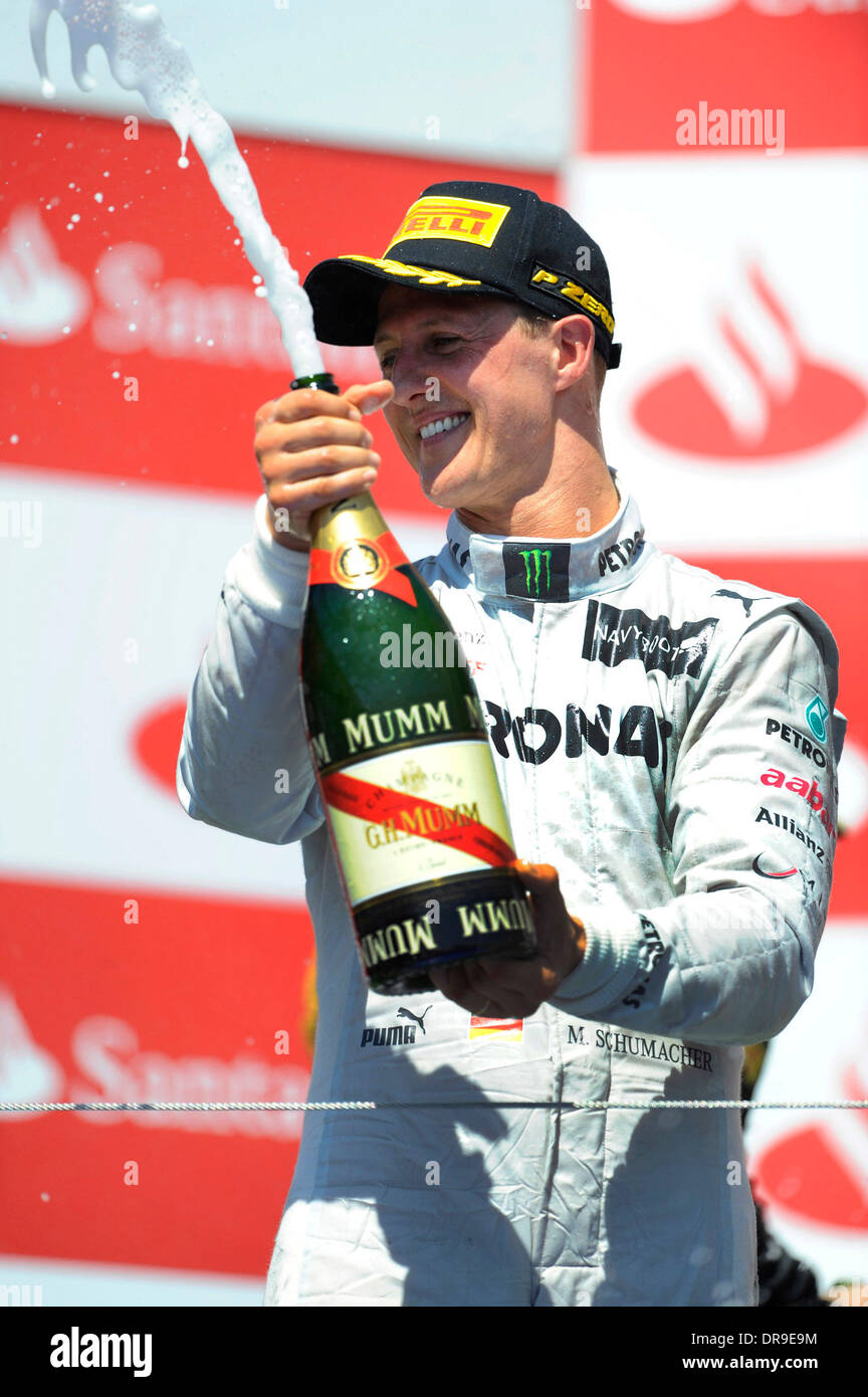 Michael Schumacher europäischen Grand Prix 2012 - Renntag - Valencia Street Circuit Valencia, Spanien - 24.06.12 Stockfoto