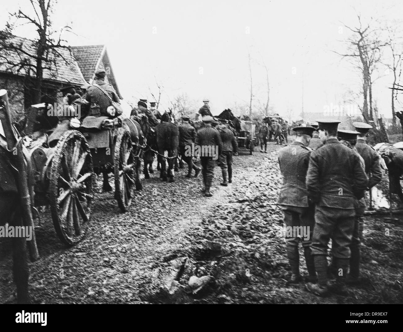 Truppentransport 1915 Stockfoto