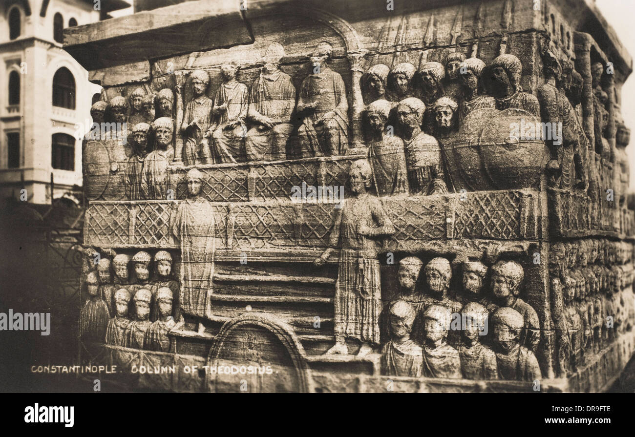 Die Spalte des Theodosius - Constantinople Stockfoto