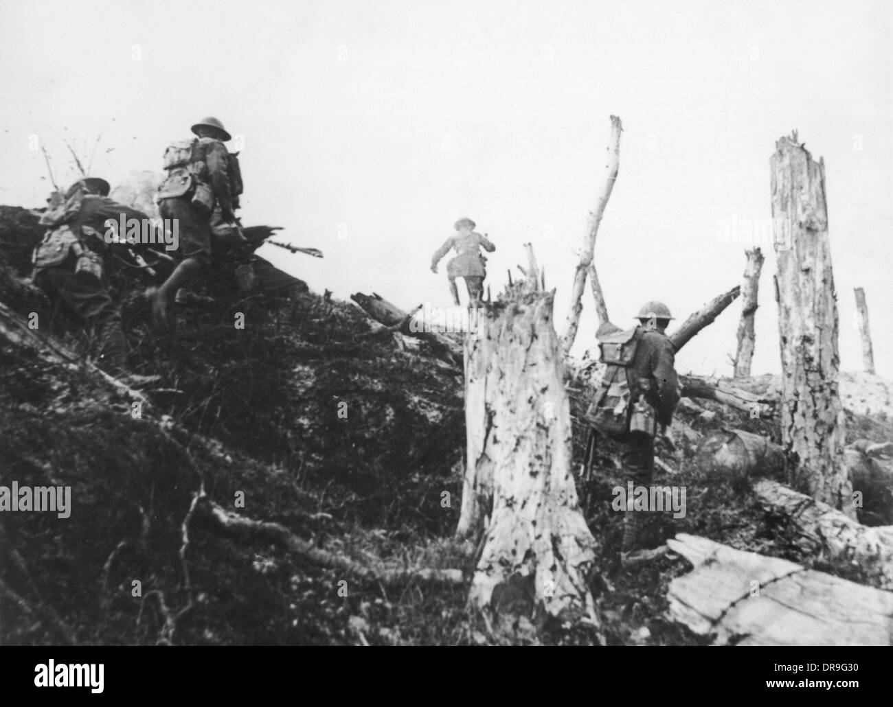 Britische Front in Frankreich 1917 Stockfoto