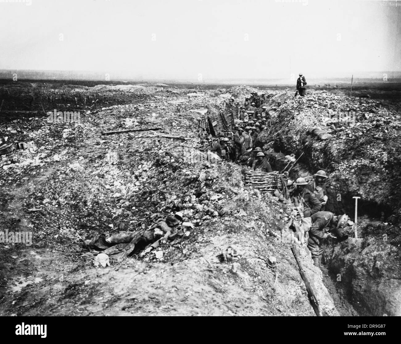 Britische Front in Frankreich im Jahre 1917 Stockfoto