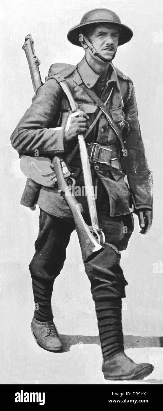 Britischer Soldat WWI Stockfoto